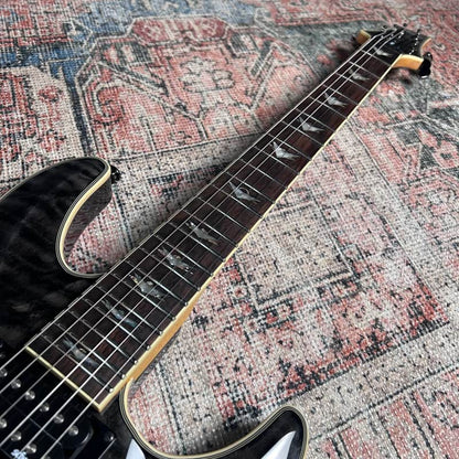 Schecter Omen Extreme-6 Electric Guitar w/ Case - See-Thru Black