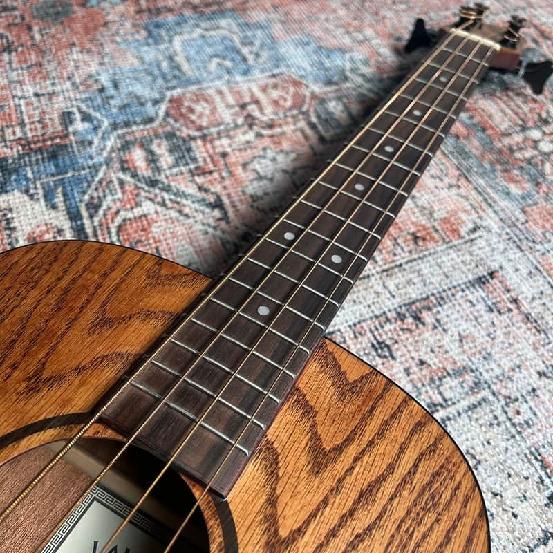 USED Lanikai OA-EBU Oak Ukulele Bass w/ Fishman Clasica II Preamp & Gigbag