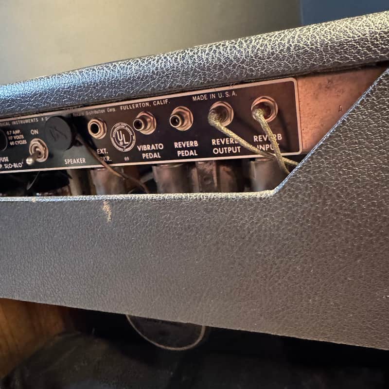 1965 Fender Princeton Reverb Blackface 12-Watt 1x10 Vintage Tube Combo – Early Black Panel