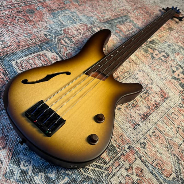 Ibanez SRH500F-NNF Bass Workshop Fretless Soundgear - Natural Browned Burst Flat