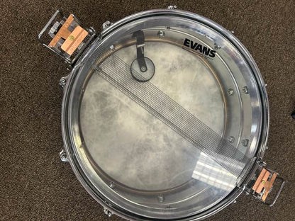 USED Ludwig LM410 Super-Sensitive 5x14" 10-Lug Aluminum Snare Drum