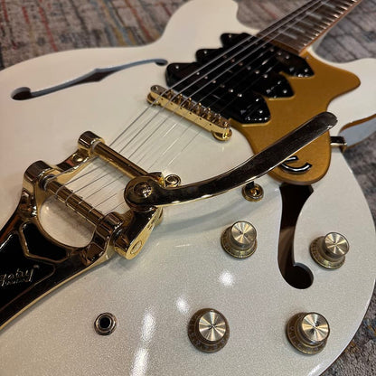 Used Epiphone Riviera Custom P93 Royale - Pearl White