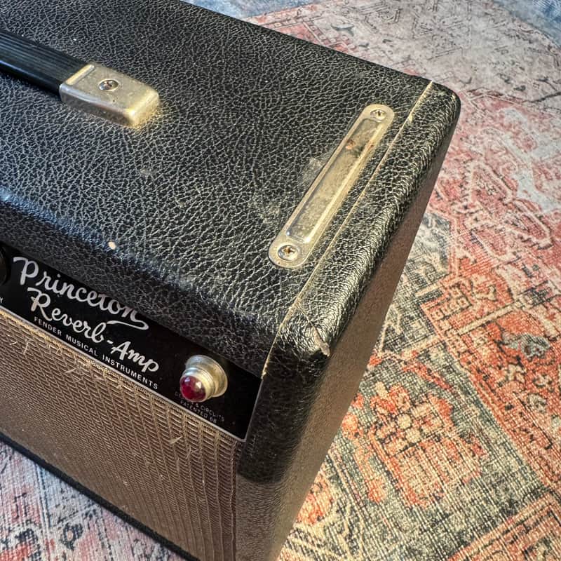 1965 Fender Princeton Reverb Blackface 12-Watt 1x10 Vintage Tube Combo – Early Black Panel