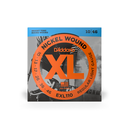 D'Addario EXL110 Regular Light Electric Guitar Strings 10-46 (3-Pack)