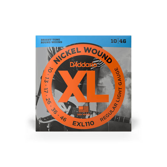D'Addario EXL110 Regular Light Electric Guitar Strings 10-46 (3-Pack)