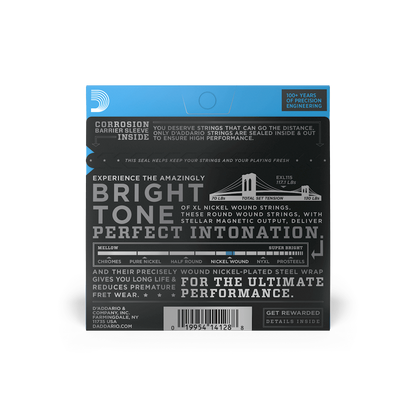 D'Addario EXL115 Medium Electric Guitar Strings 11-49 (3-Pack)