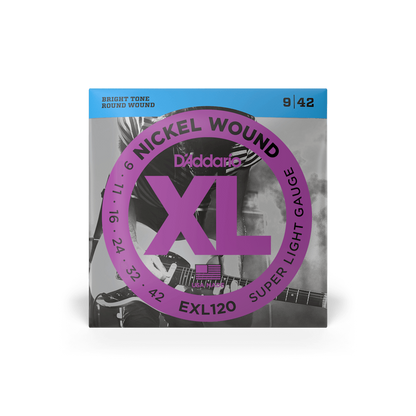 D'Addario EXL120 Super Light Gauge Electric Strings 09-42 (3-Pack)