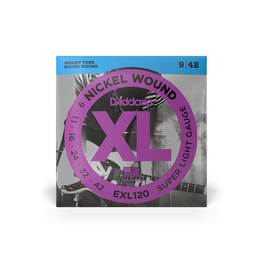 D'Addario EXL120 Super Light Gauge Electric Strings 09-42 (3-Pack)