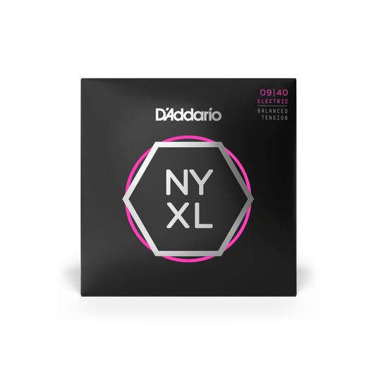 D'Addario NYXL0940BT Super Light Balanced Tension Electric Guitar Strings 09-40 (3-Pack)