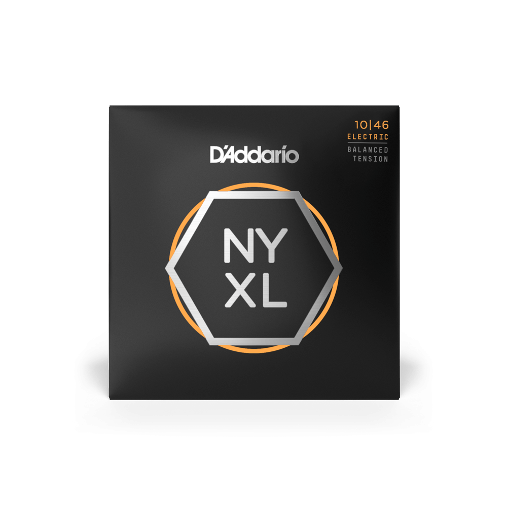 D'Addario NYXL1046BT Regular Light Balanced Tension Electric Guitar Strings 10-46 (3-Pack)