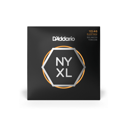 D'Addario NYXL1046BT Regular Light Balanced Tension Electric Guitar Strings 10-46 (3-Pack)
