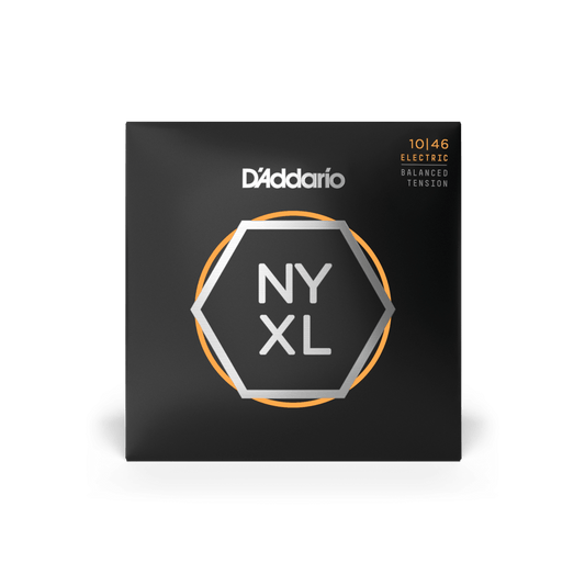 D'Addario NYXL1046BT Regular Light Balanced Tension Electric Guitar Strings 10-46 (3-Pack)