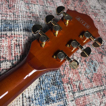 Ibanez Artcore Expressionist AG95MG Mango Top Semi-hollow Electric Guitar - Dark Amber