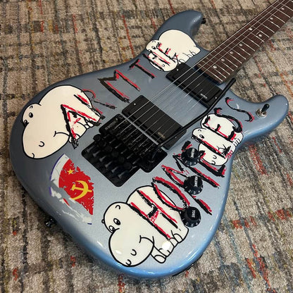 Fender Tom Morello "Arm The Homeless" Signature Stratocaster w/ Case - Ice Blue Metallic