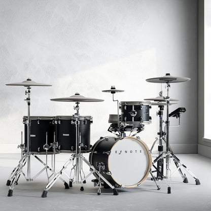 EFNOTE 5X Acoustic-Designed Electronic Drum Set - Black Oak Wrap