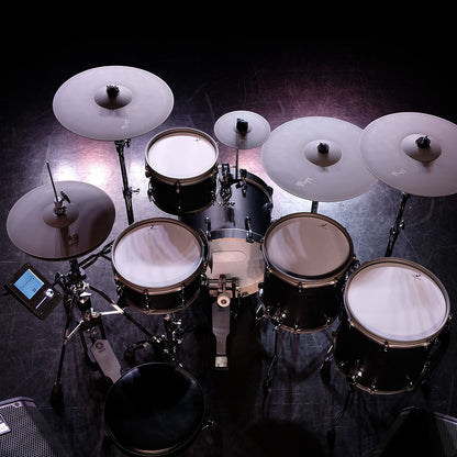 EFNOTE 5X Acoustic-Designed Electronic Drum Set - Black Oak Wrap