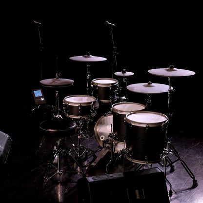 EFNOTE 5X Acoustic-Designed Electronic Drum Set - Black Oak Wrap