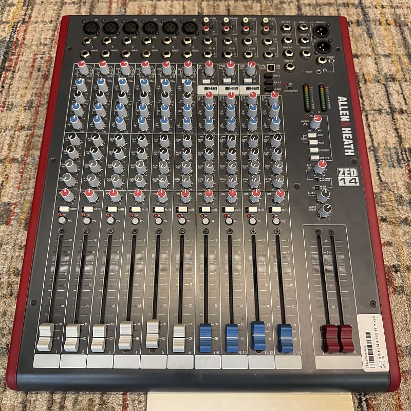 USED Allen & Heath ZED-14 14-Channel Audio Mixer