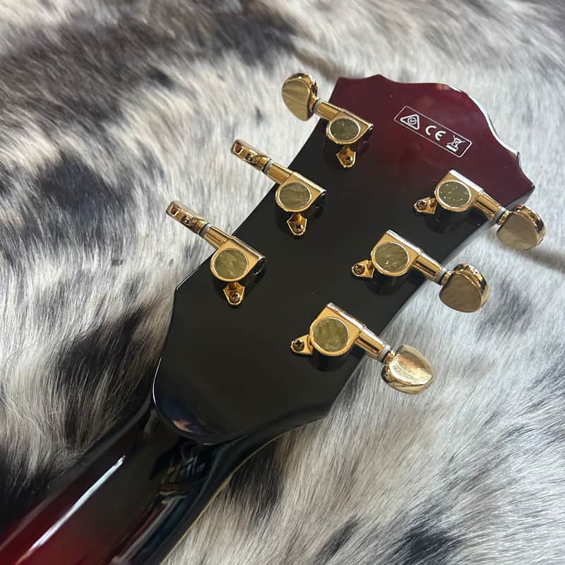 USED Ibanez AM93-TRS Artcore with BurstBuckers W/Case - Transparent Red Sunburst