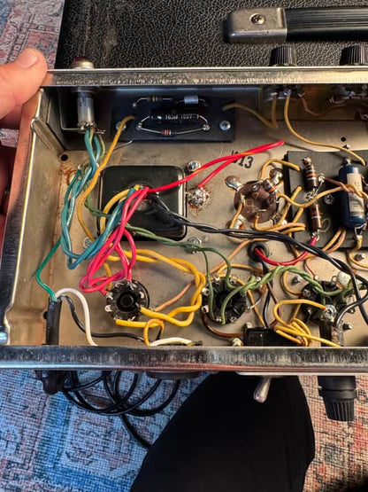 1965 Fender Princeton Reverb Blackface 12-Watt 1x10 Vintage Tube Combo – Early Black Panel
