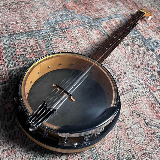 USED Early Goldtone CC-100 Lefty Cripple Creek Maple Convertible 5-String Banjo w/ Case - Natural