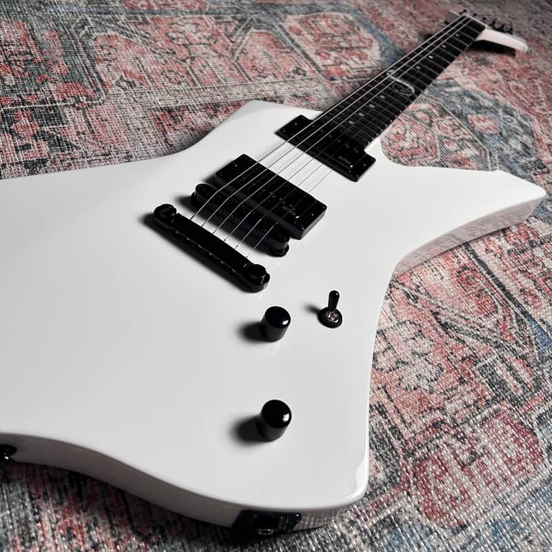 USED ESP LTD Snakebyte James Hetfield Signature w/ Case - Snow White