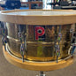USED Premier '21' 14x6.5" Brass Rare Vintage Snare Drum W/ Wood Hoops