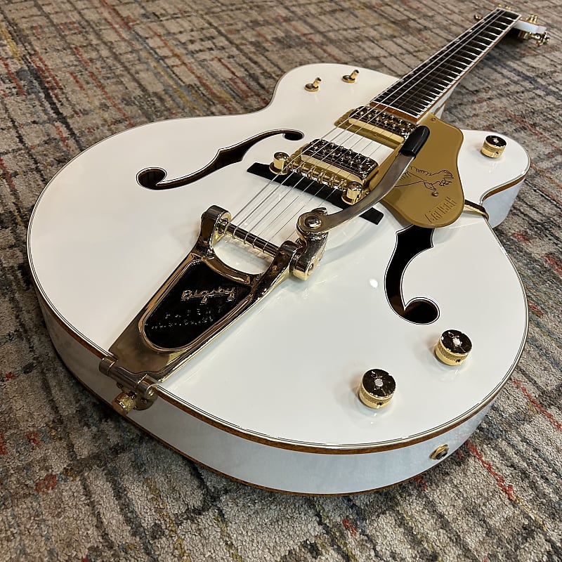 USED 2014 Gretsch G6136T White Falcon Bigsby W/ Case - Gloss White