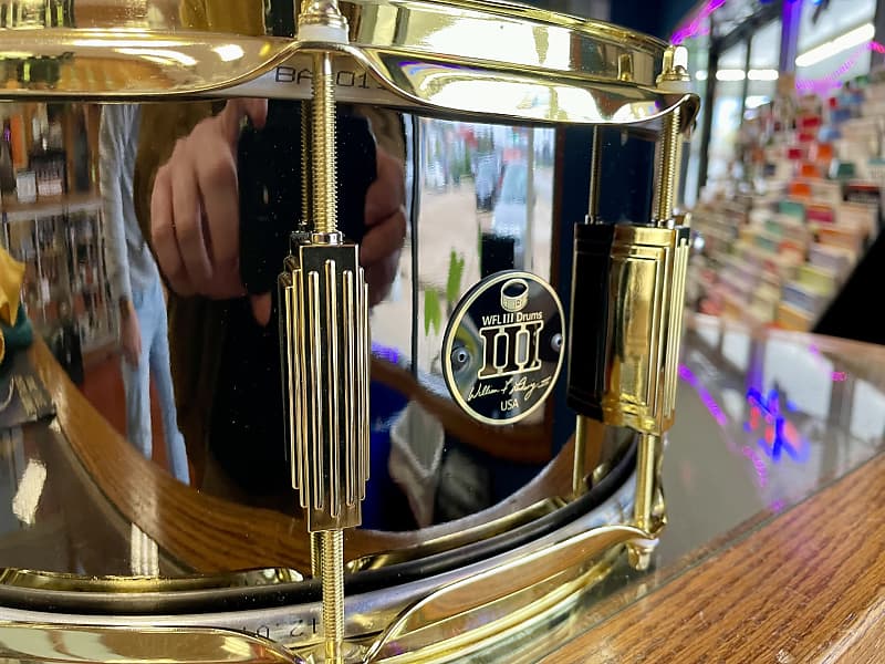 WFLIII Drums 1926 BNOB 6.5"x14" - Black Nickel w/ Brass Harware