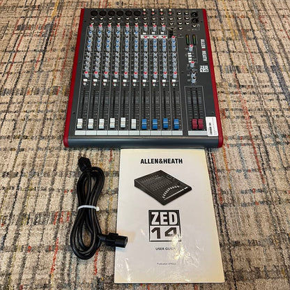 USED Allen & Heath ZED-14 14-Channel Audio Mixer