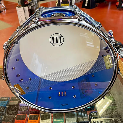 WFLIII Drums 1909 6.5"x14" Aluminum - B3 Blue Turned