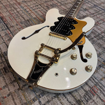 Used Epiphone Riviera Custom P93 Royale - Pearl White