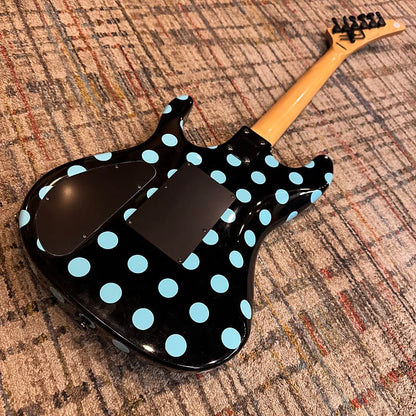 USED Kramer NightSwan - Black w/ Blue Polka Dot