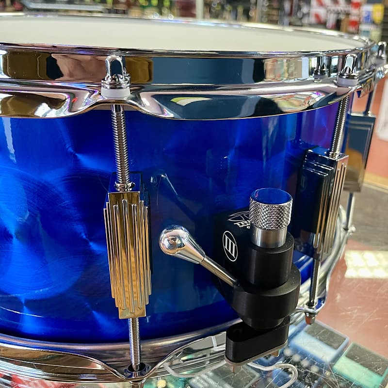 WFLIII Drums 1909 6.5"x14" Aluminum - B3 Blue Turned