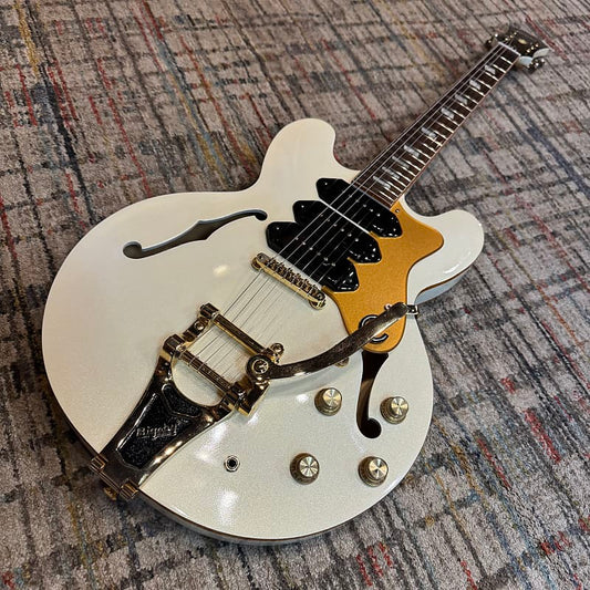 Used Epiphone Riviera Custom P93 Royale - Pearl White