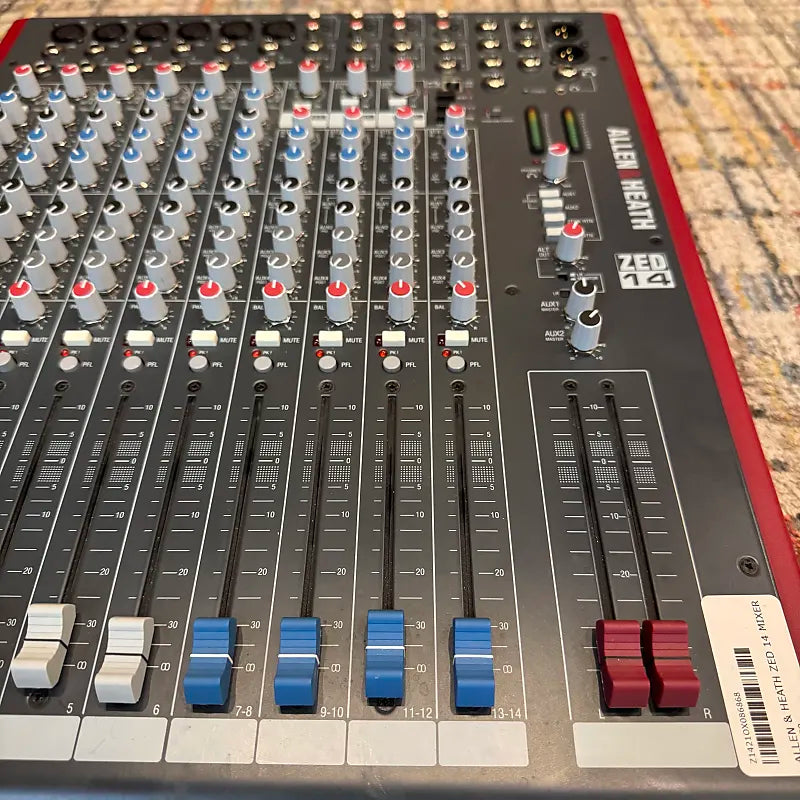 USED Allen & Heath ZED-14 14-Channel Audio Mixer